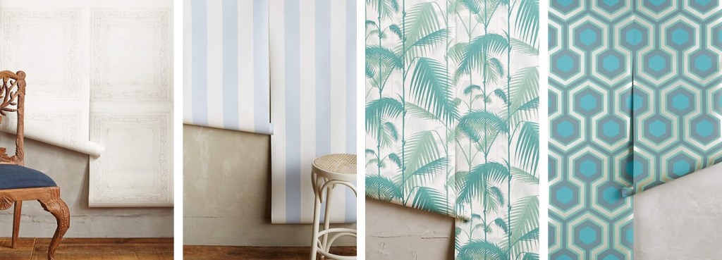 papel-de-parede-estampado-geometrico-floral-instalando